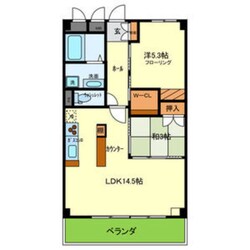 瓢箪山駅 徒歩13分 5階の物件間取画像